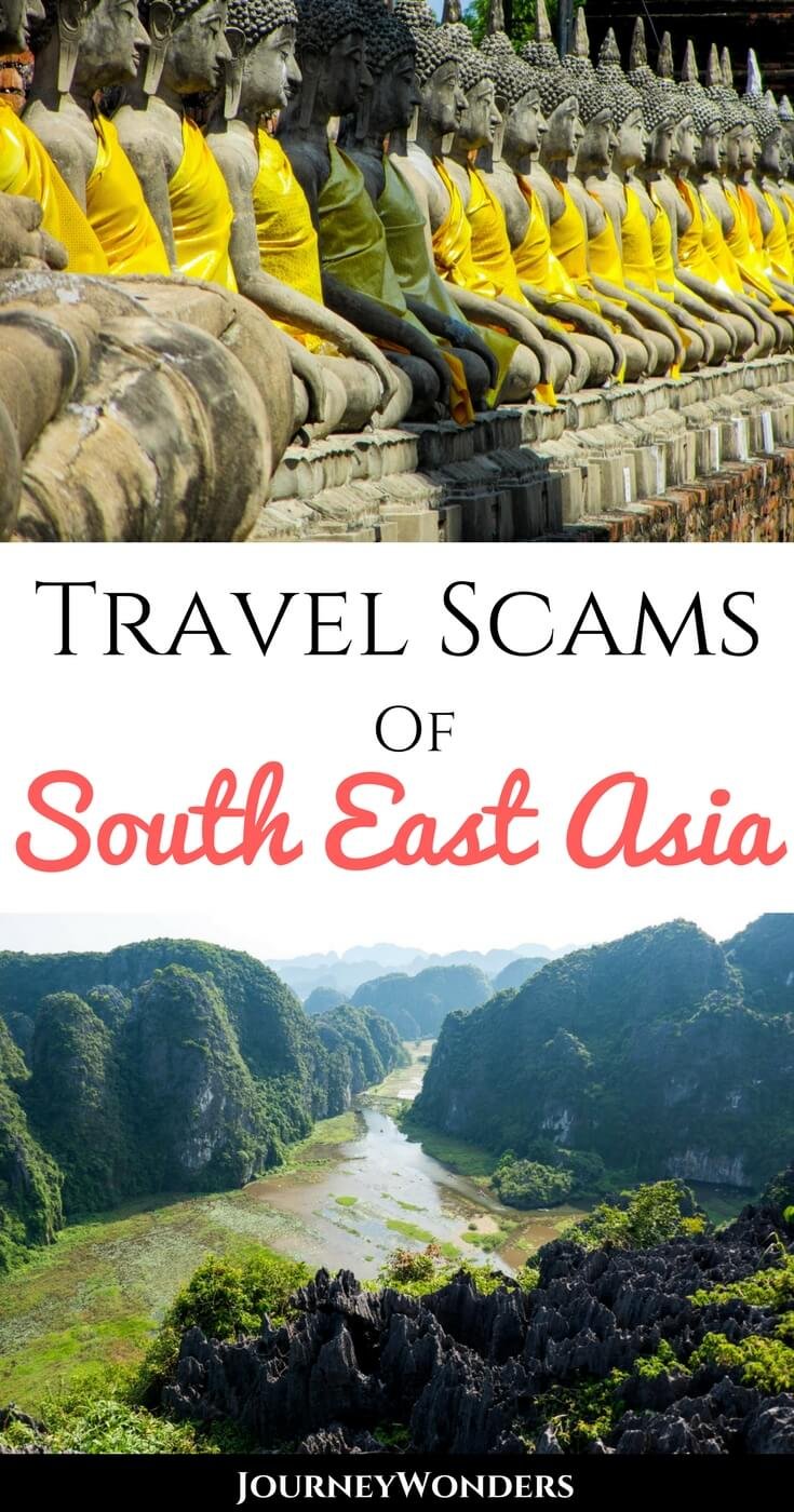 When backpacking Southeast Asia, make sure you're up to date on the Top 5 Travel Scams of South East Asia and how to avoid them. Learn about travel safety and how to protect yourself in #Thailand, #Cambodia, #Vietnam and other countries! #SEAsia #Scams