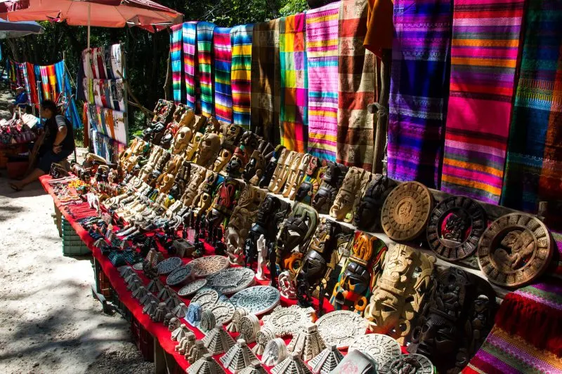 Mayan souvenirs at Chichen Itza