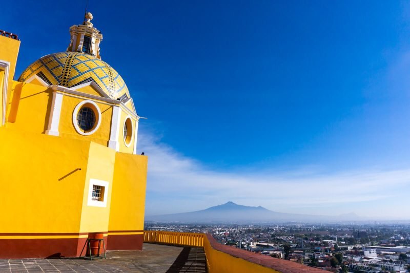 View from Atop the Pyramid Church of Cholula