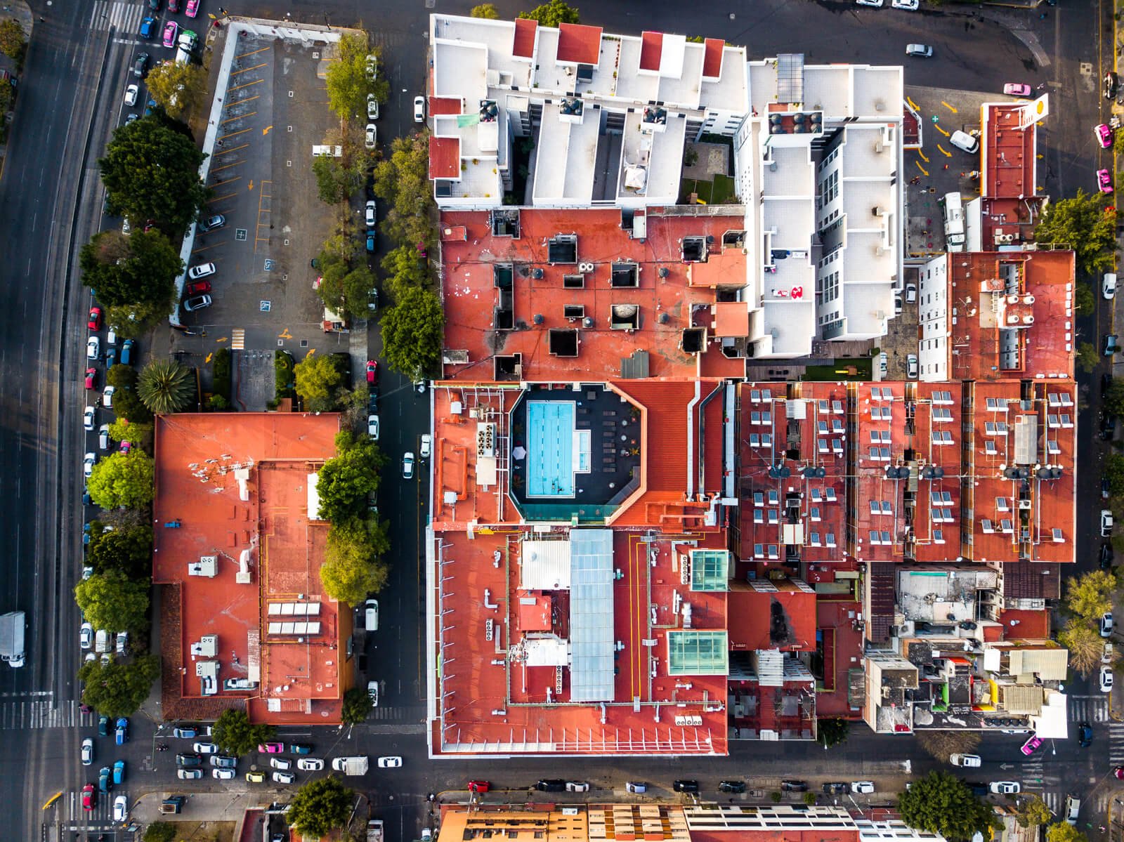 Holiday Inn Buenavista as seen from the Drone of Wonders Xochimilco Without a Tour