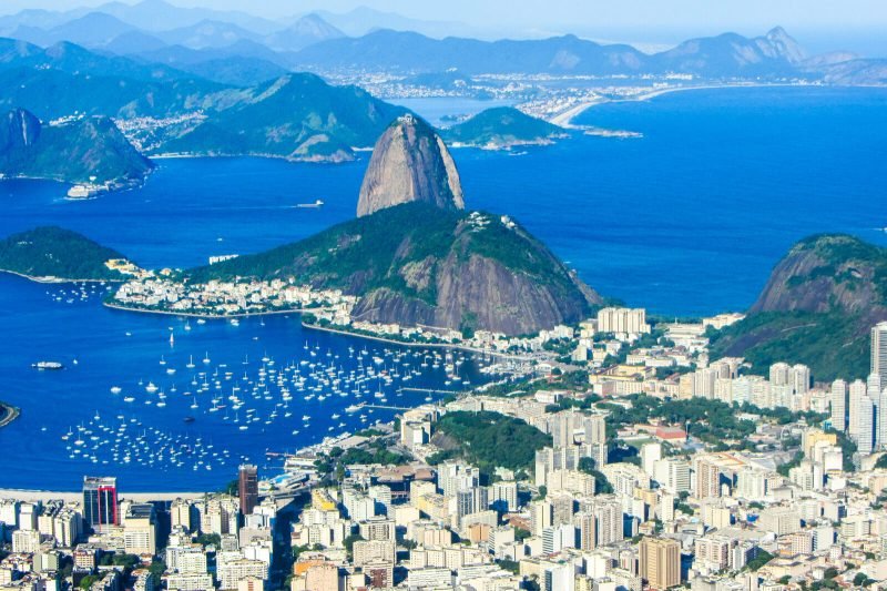 A vista do Rio de Janeiro, o Cristo Redentor