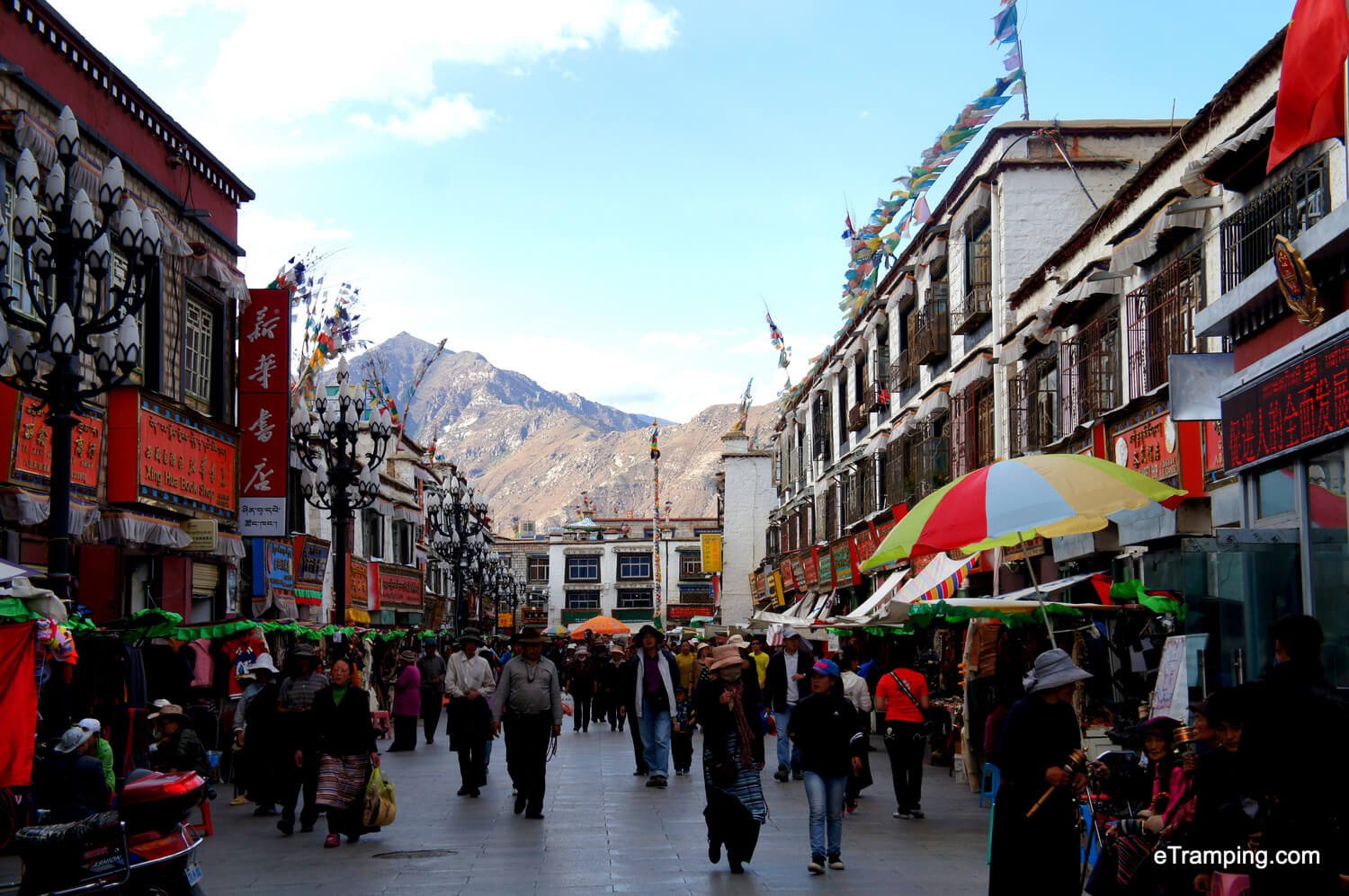 The streets of Lhasa, Tibet