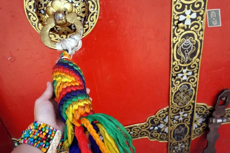 Tibetan doors