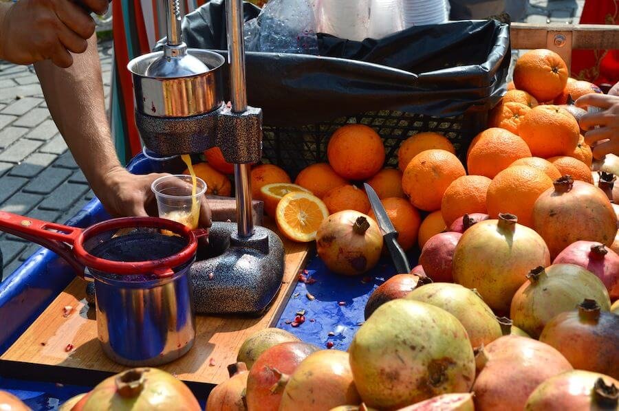 Fresh fruit in Turkey