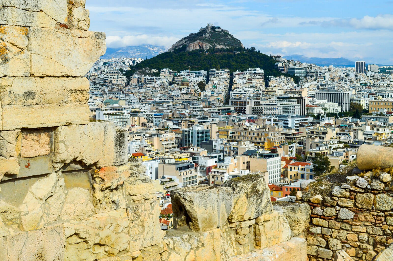 Athens as seen from the Parthenon