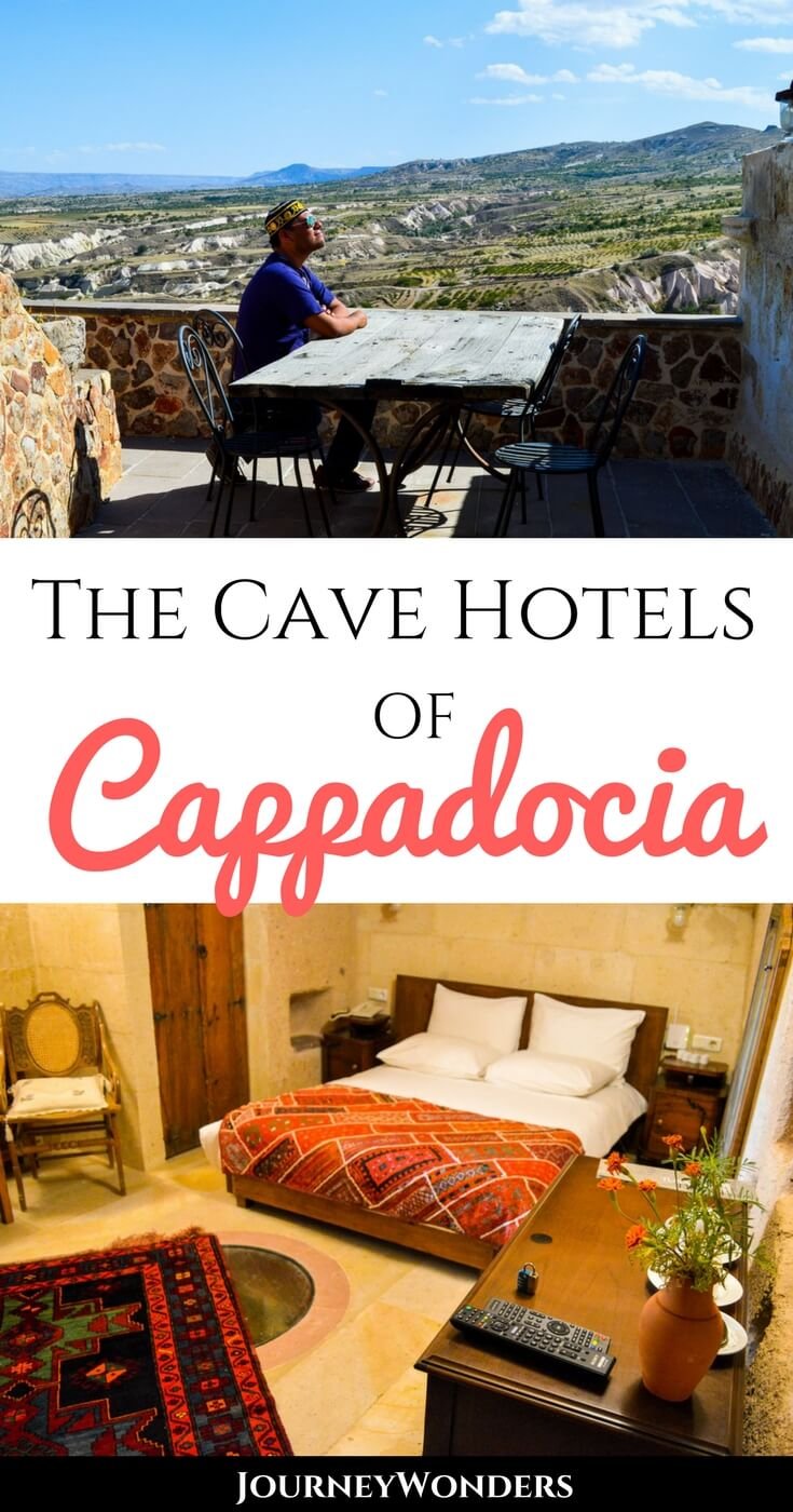 Add sleeping in a cave to your bucket list with the amazing cave hotels of Cappadocia, Turkey. Watch hot air balloons at sunrise from your hotel window in a cave!