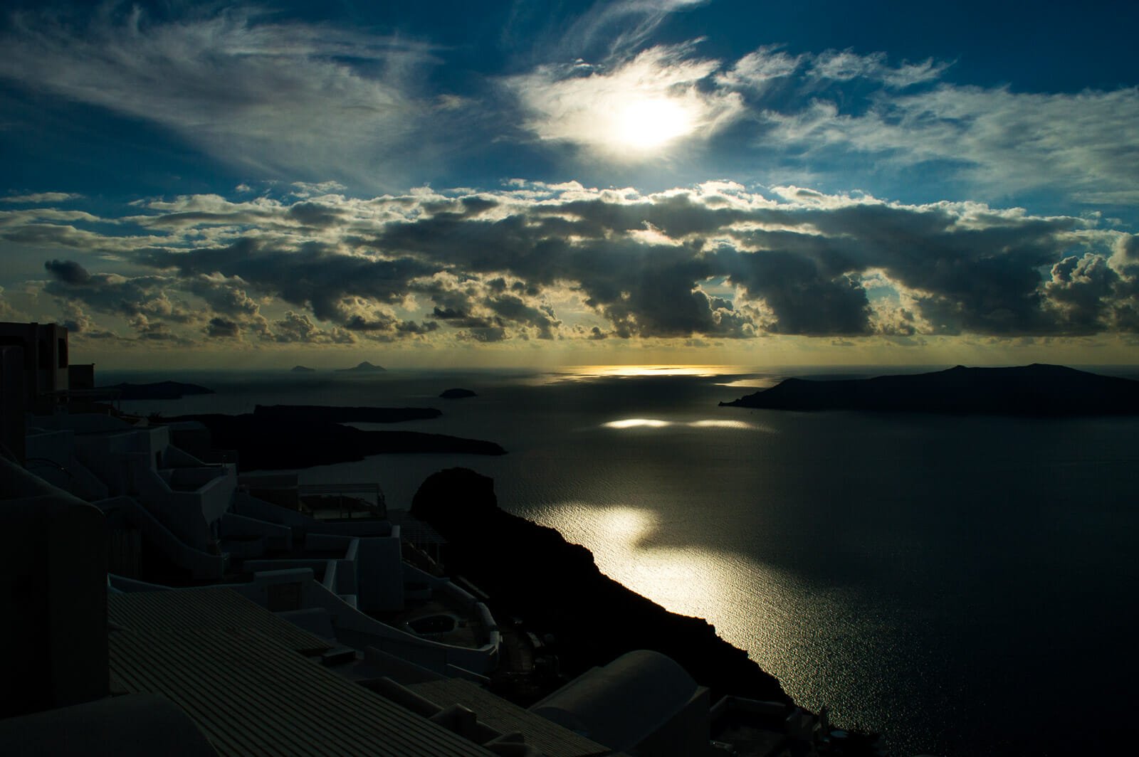 First of many sunsets at Santorini