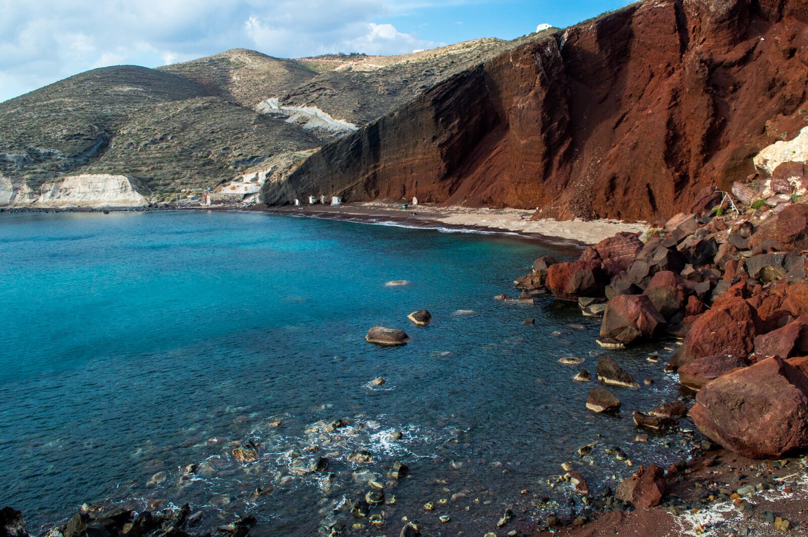 The red beach of Santorini