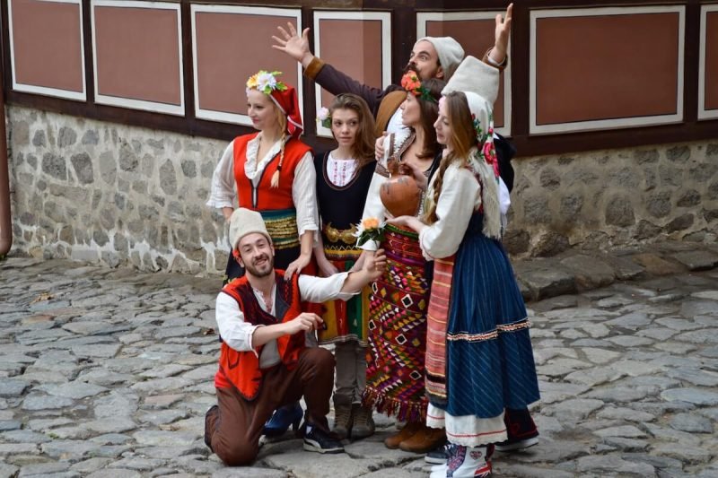 Bulgarian traditional costumes at Plovdiv