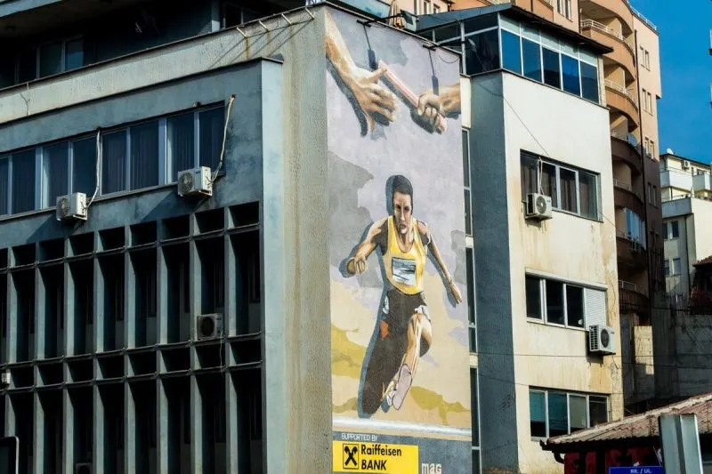 Murals in Pristina, Kosovo