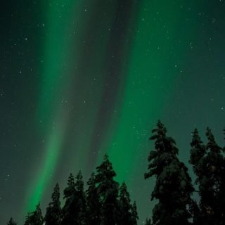 Aurora Borealis and the Starry Sky