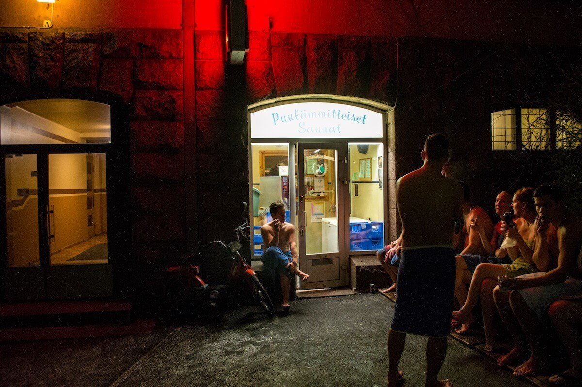 Public Sauna at Helsinki