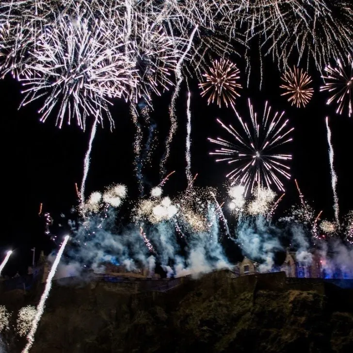 The Fireworks at Hogmanay 2014