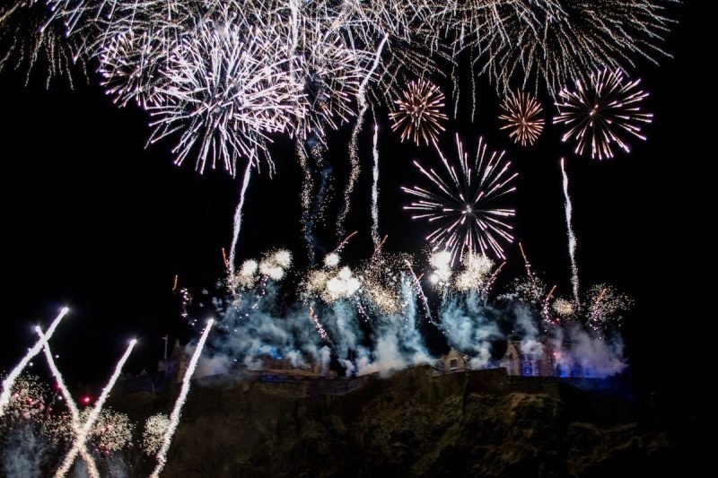 The Fireworks at Hogmanay 2014