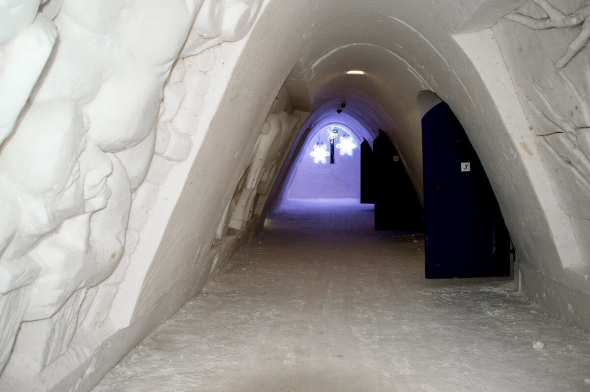 Entrance to the rooms of Kemi Snow Castle