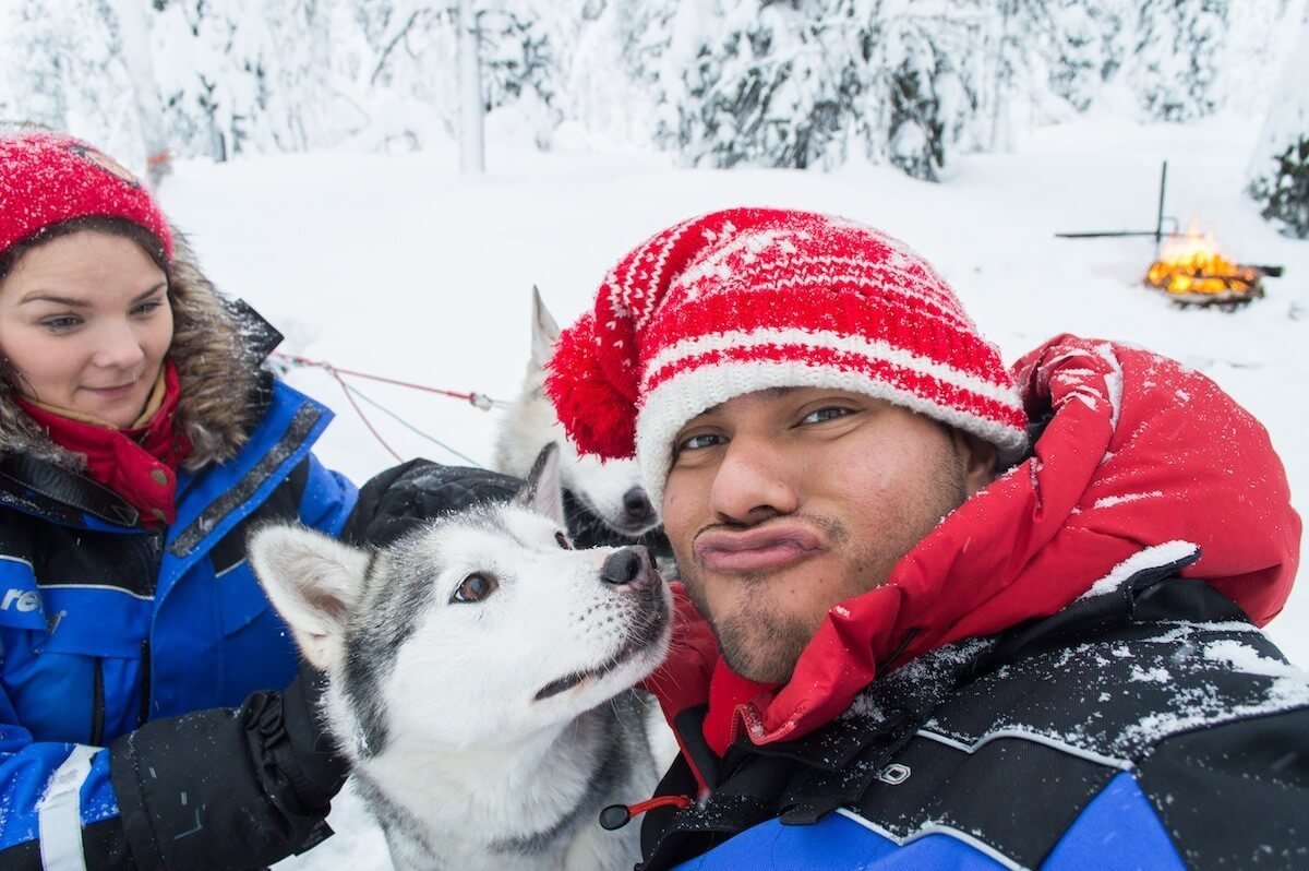 Husky Selfie Hell Yeah