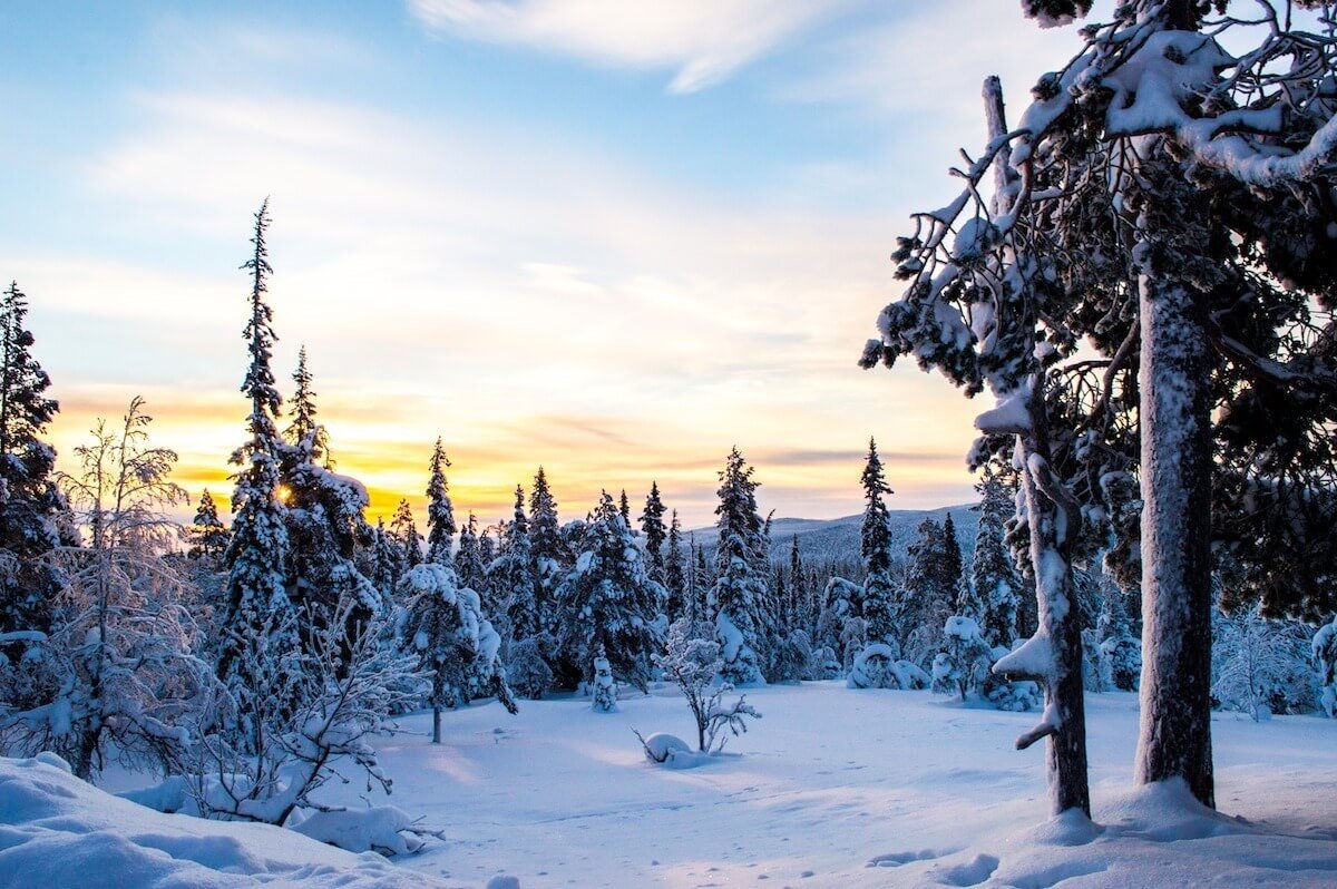 Sunrise at Lapland