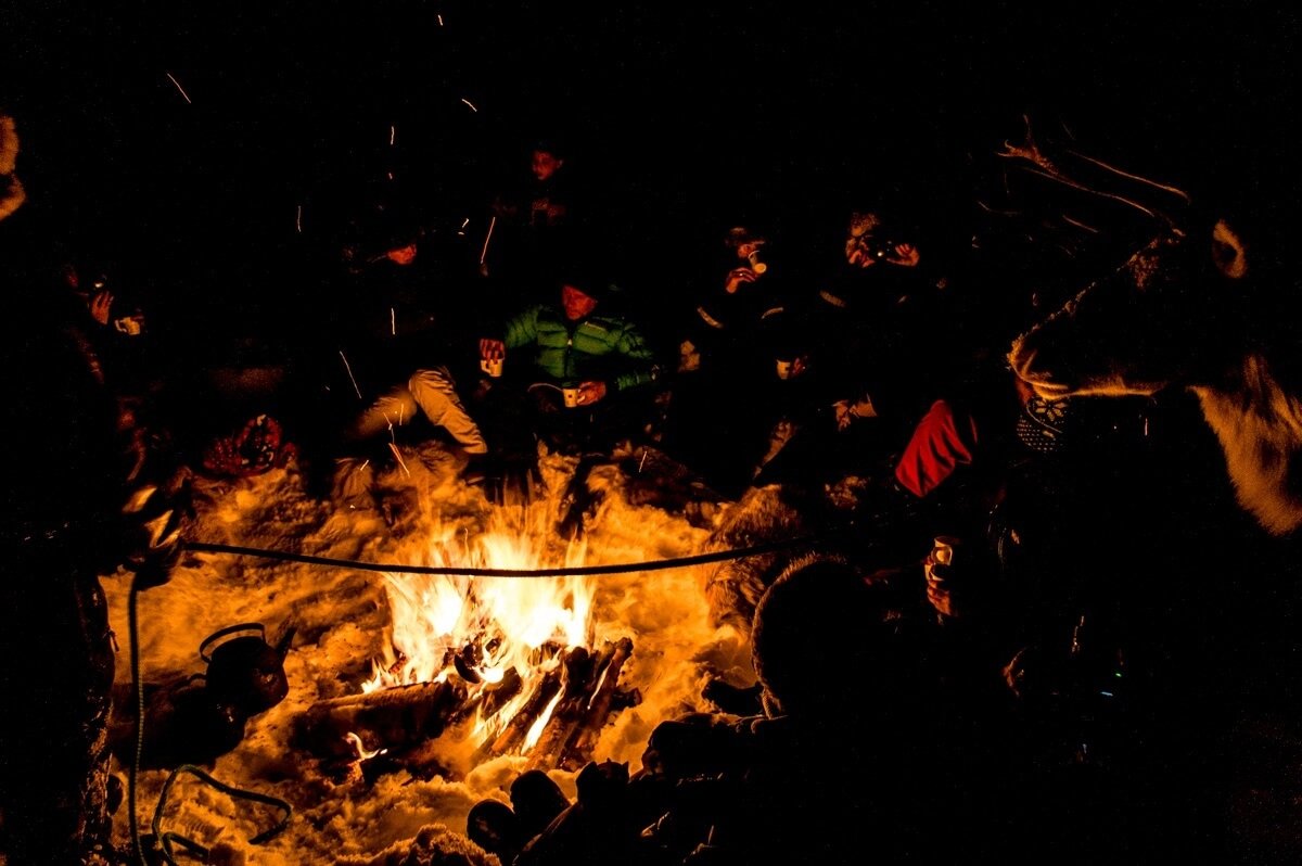 The Reindeer bonfire