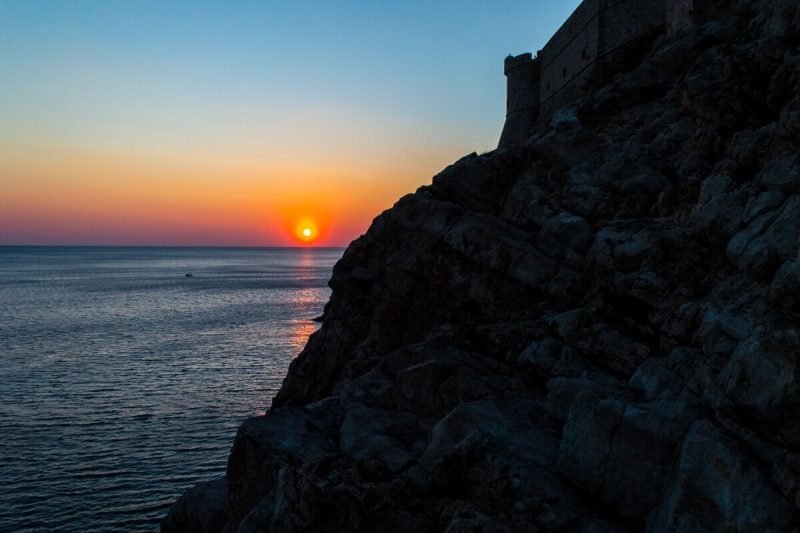 Sunset at Dubrovnik, Croatia
