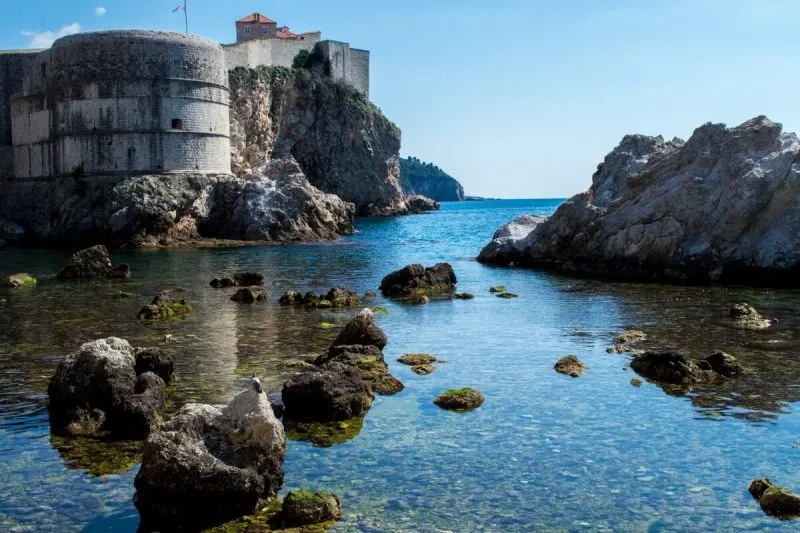 The crystal clear waters of Dubrovnik