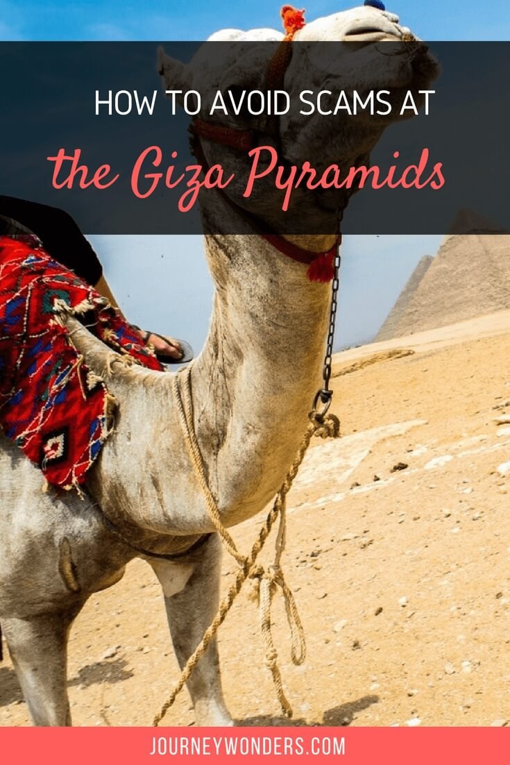 The ultimate survival guide to avoid scams at the Giza Pyramids in Egypt near El Cairo and how to deal with the Egyptian scam artists.