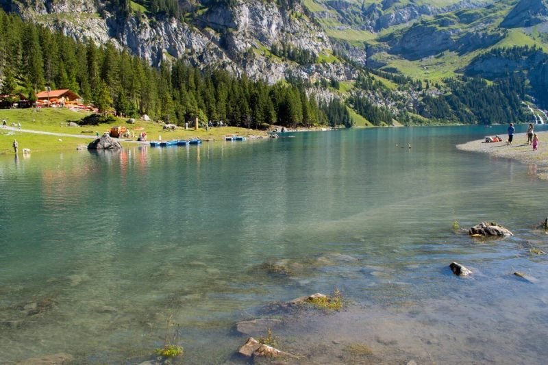 The Lake Oeschinensee, Switzerland