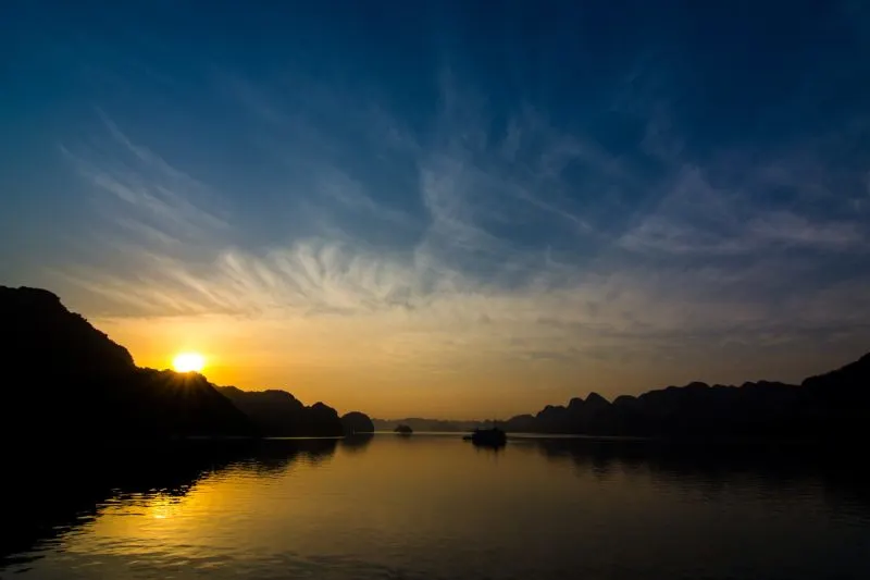 Sunrise of Wonders at Halong Bay