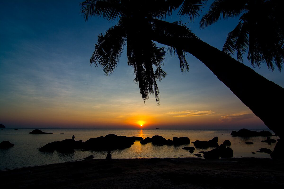 Sunset at Koh Phangan, home of the Full Moon Party