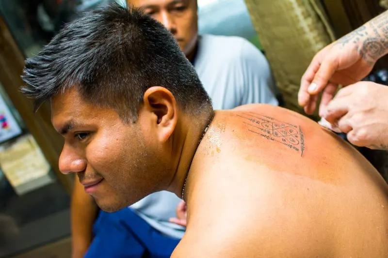 Getting a Sak Yant Tattoo in Bangkok 4