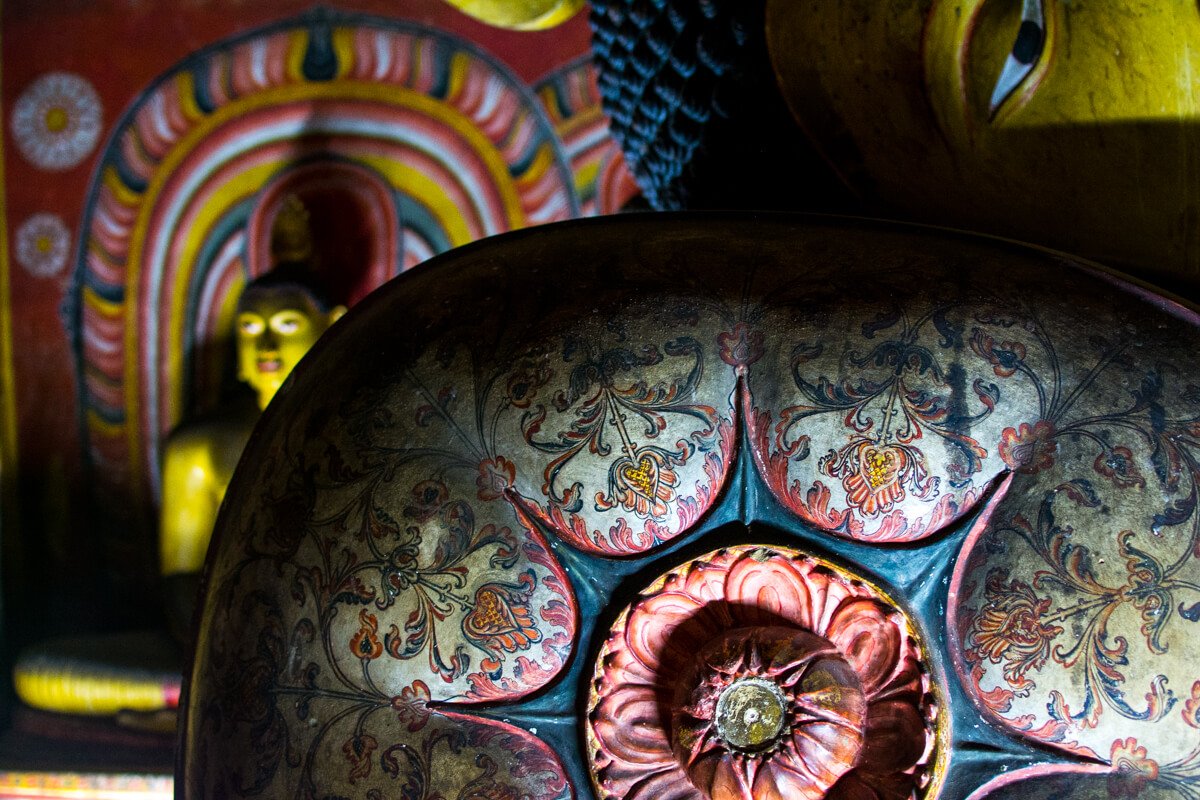 The statues of the Dambulla Cave Temple