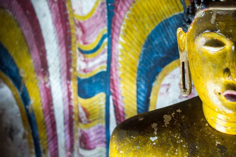 The teachings of Buddha at the Dambulla Cave Temple