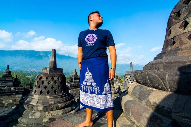 The Man of Wonders at Borobudur, Indonesia