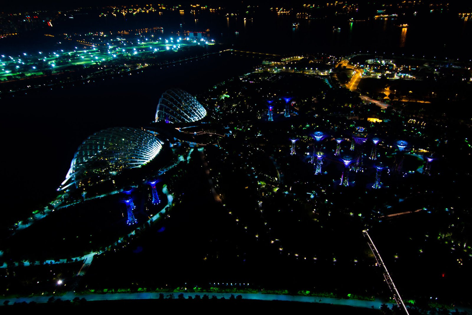 The view from the top of the Marina Bay Sands