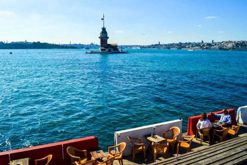 Maiden Tower in Istanbul, Turkey