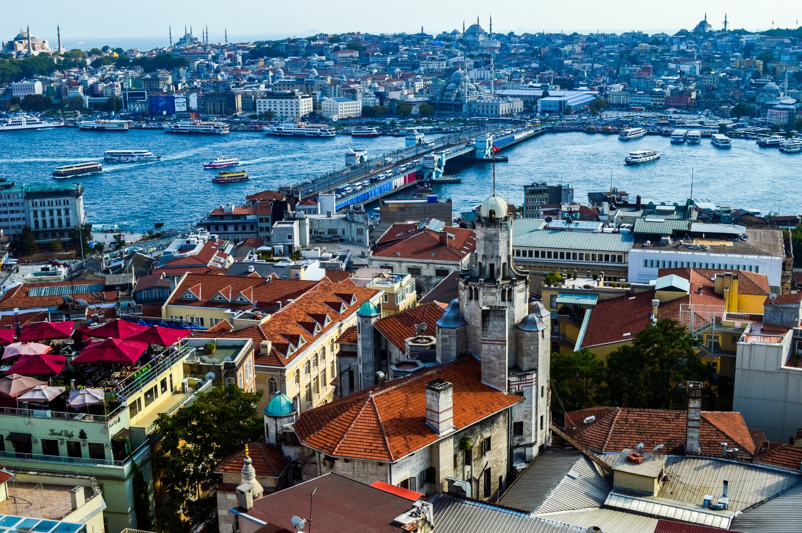 The view of Istanbul from Galata Tower