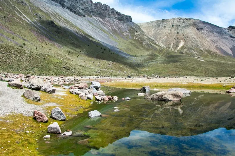 The Lake at the Nevado de Toluca Volcano
