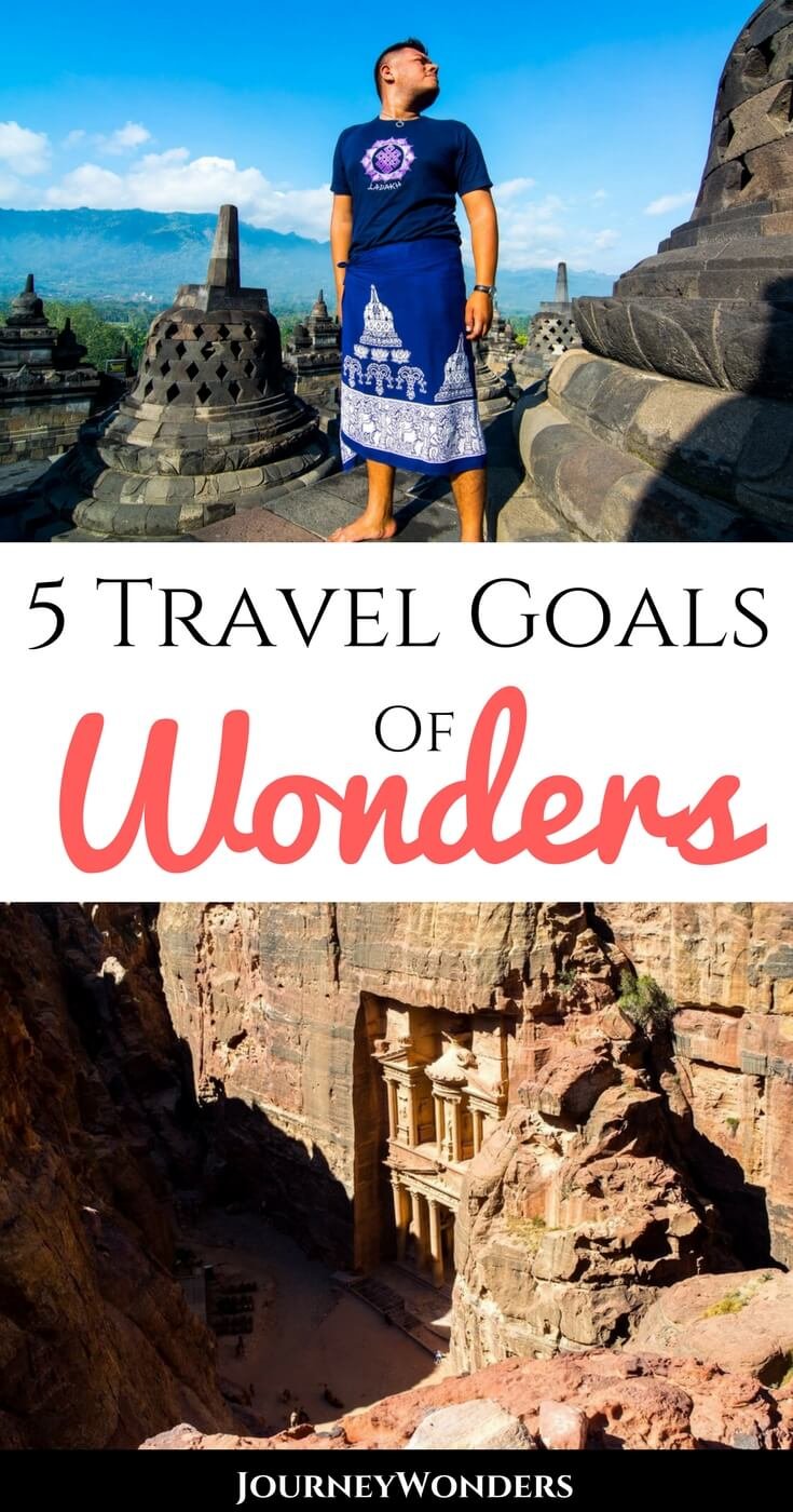 Wanna get inspired to explore new destinations of wonders? Here's a brief recap of 5 Travel Goals of Wonders to do before reaching 30!!! #Inspiration #TravelGoals