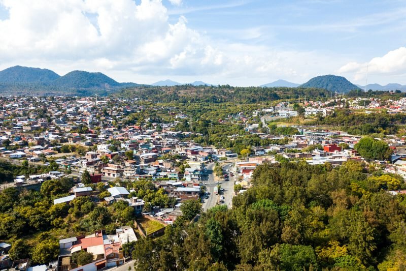 The city of Uruapan as seen from the Uruapan National Park