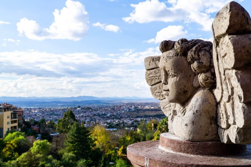 The view from the terrace of Casa Angelitos, San Miguel de Allende