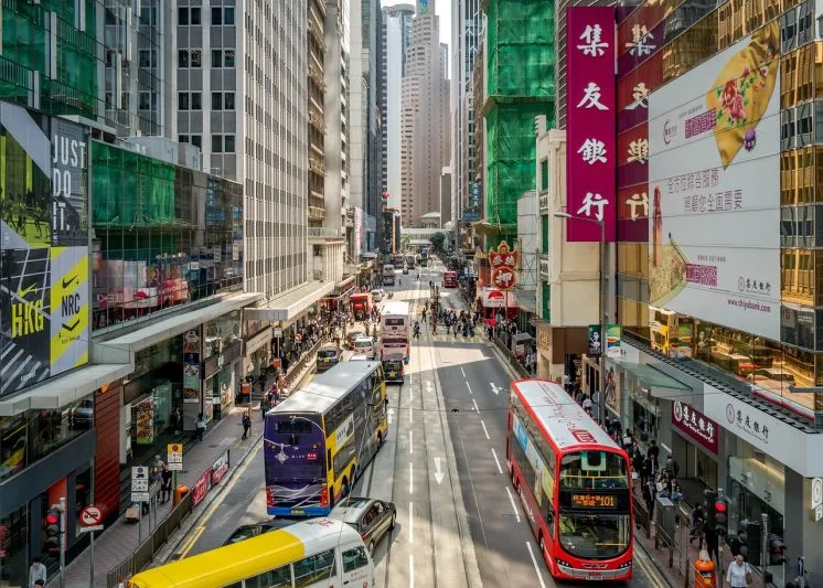 The hustle and bustle of Hong Kong