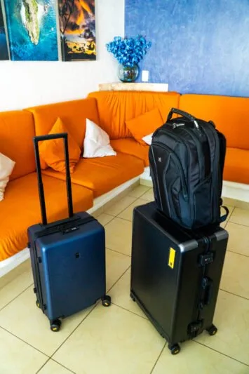 The Level 8 Hegent Suitcase, Textured Suitcase and Atlas Backpack
