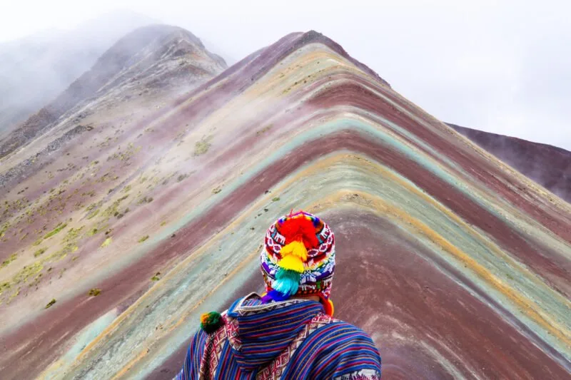 The Man of Wonders at Rainbow Mountain, Peru